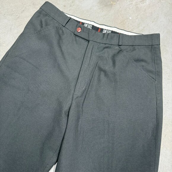 Diesel Adventure Mens Chino Pants Viscose Blend Twill Trousers Grey 34x26 - Picture 3 of 10